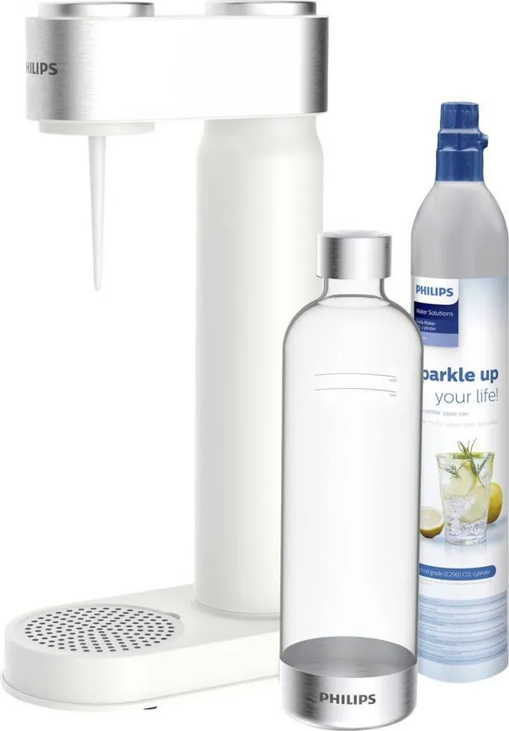 PHILIPS AQUA Soda Maker Wassersprudler + 425 G CO²-Zylinder + 1 PET-Flasche 1 Liter, Weiß 5 PHILIPS AQUA Soda Maker Wassersprudler + 425 G CO²-Zylinder + 1 PET-Flasche 1 Liter, Weiß – Bild 3