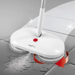 MAXXMEE Akku-Rotationsmopp - Rotierende Mikrofaserpads - Weiß Bodenwischer Akku Spray Mopp Spraymop Set Sprühwischer Tank Rotation Wischmopp -Haushaltswaren Store 3cc2751e59531b7793382dc82f70fc2e