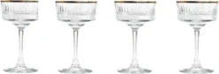 4 Stück Pasabahce 440436 Elysia Golden Touch Glas 4 L 260cc Champanger Elysia