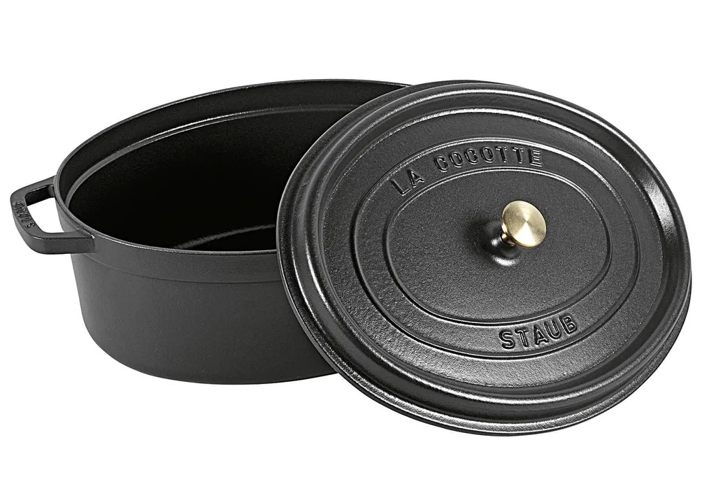 STAUB Cocotte Oval 37cm Schwarz 4 STAUB Cocotte Oval 37cm Schwarz – Bild 2