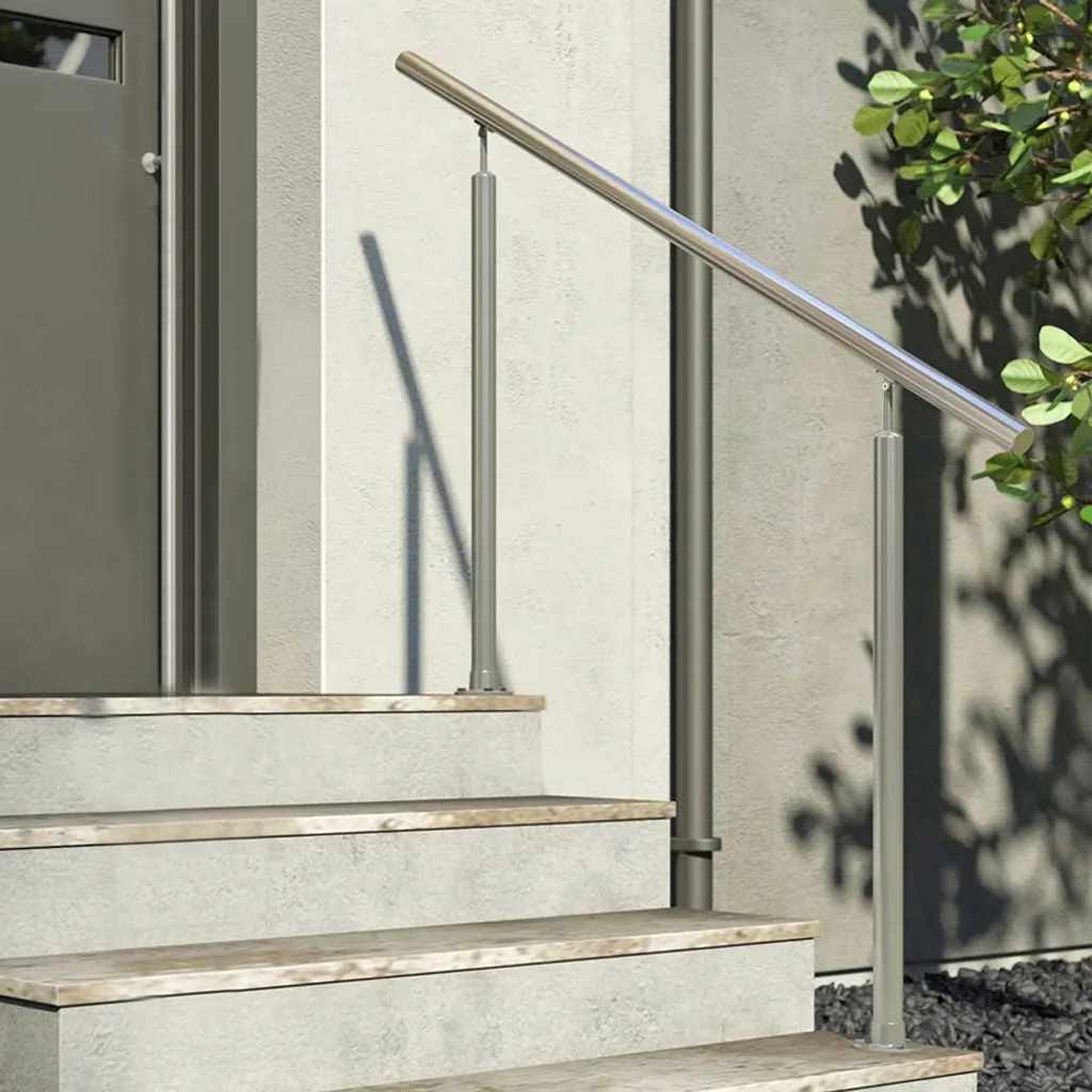 Iropro Treppengeländer Edelstahl Geländer 100cm Ohne Querstäbe Handlauf Balkongeländer Für Innen Außen 8 Iropro Treppengeländer Edelstahl Geländer 100cm Ohne Querstäbe Handlauf Balkongeländer Für Innen Außen – Bild 6