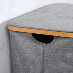 KESPER Wäschesammler, Bambus, Grau 54,5 X 33 X 50 Cm 19598 26 KESPER Wäschesammler, Bambus, Grau 54,5 X 33 X 50 Cm 19598 -Haushaltswaren Store 402fac863d93f003ed9172107a4dc179