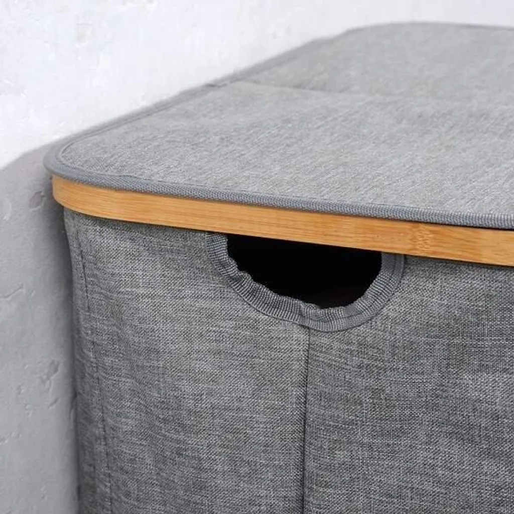 KESPER Wäschesammler, Bambus, Grau 54,5 X 33 X 50 Cm 19598 13 KESPER Wäschesammler, Bambus, Grau 54,5 X 33 X 50 Cm 19598 – Bild 11