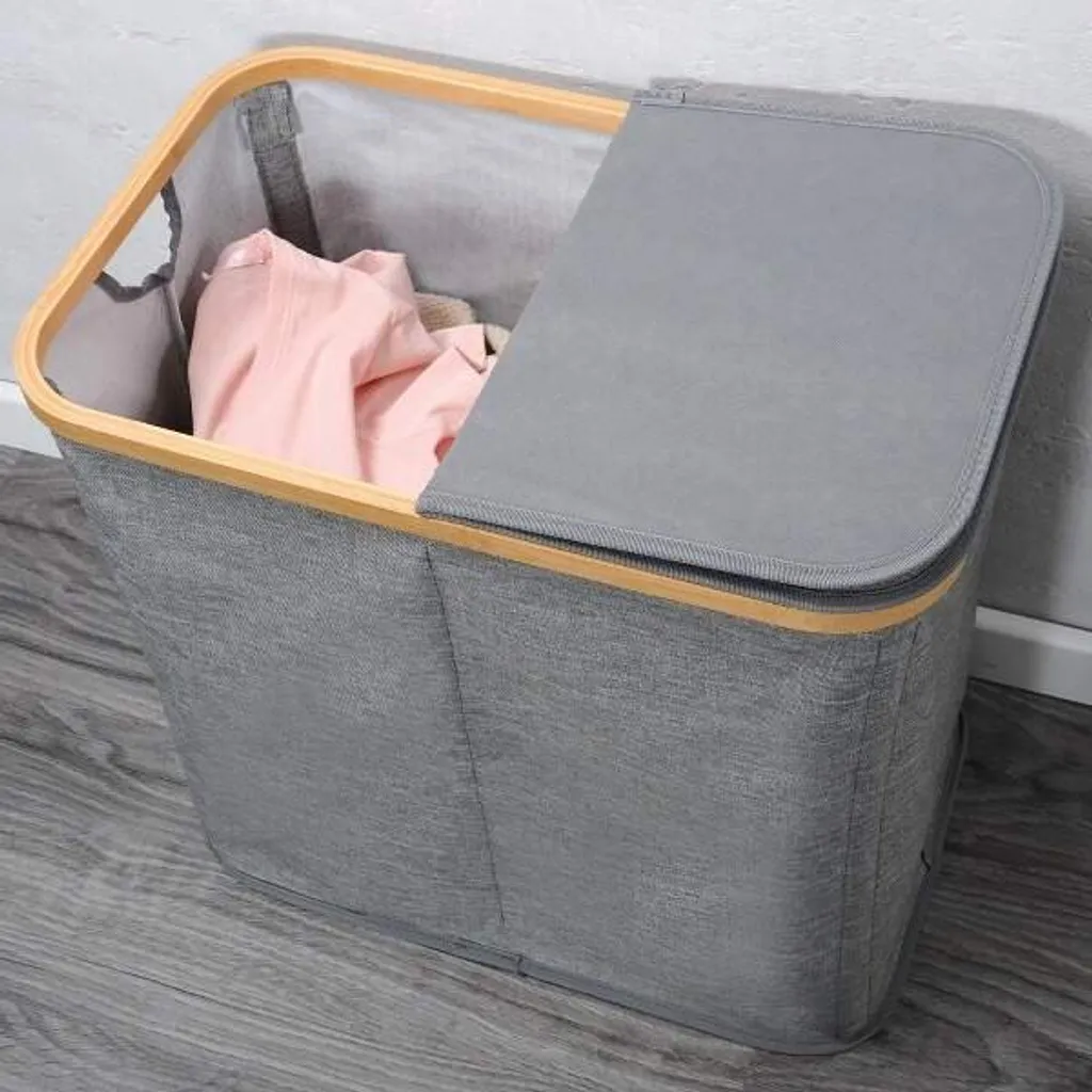 KESPER Wäschesammler, Bambus, Grau 54,5 X 33 X 50 Cm 19598 11 KESPER Wäschesammler, Bambus, Grau 54,5 X 33 X 50 Cm 19598 – Bild 9