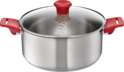 Tefal By Jamie Oliver Mainstream Set Edelstahl Red Collection H801S5 -Haushaltswaren Store 41d6feccd18ed863837b314d0538cd47