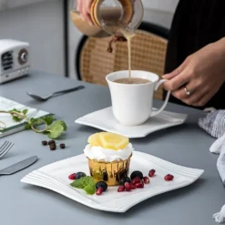 MALACASA, Serie Amparo, 36 Teilig Set Cremeweiß Porzellan Kaffeeservice Dessertteller Kaffeetasse Mit Untertasse 13 MALACASA, Serie Amparo, 36 Teilig Set Cremeweiß Porzellan Kaffeeservice Dessertteller Kaffeetasse Mit Untertasse -Haushaltswaren Store 41edd976fd2f35e17f954413ab227140