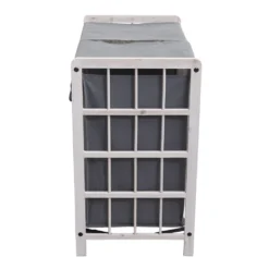 Wäschesammler MCW-B60, Laundry Wäschebox Wäschekorb, Massiv-Holz 2 Fächer 60x60x33cm 68l Shabby Weiß, Bezug Grau 13 Wäschesammler MCW-B60, Laundry Wäschebox Wäschekorb, Massiv-Holz 2 Fächer 60x60x33cm 68l Shabby Weiß, Bezug Grau -Haushaltswaren Store 421881daa51d8d608a26970369fd3206