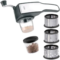 Gefu Trommelreibe Pecorino Laser Cut Mit 3 Trommeleinsätzen Käsereibe -Haushaltswaren Store 425a1ee989617caaca9b3805227be7c1