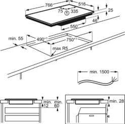 AEG - IKE85441XB - Einbau-Induktions-Kochfeld - Bridge Zone - 80 Cm 13 AEG - IKE85441XB - Einbau-Induktions-Kochfeld - Bridge Zone - 80 Cm -Haushaltswaren Store 4277c6d3bc0a23b7cee57478cfa6a18a