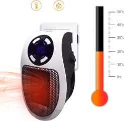 2 STÜCKE 500W 220V Steckdosen Heizlüfter Mini Heizung | Elektroheizer Mit Fernbedienung | Heizgerät -Haushaltswaren Store 4383c6786b660f91a8c68c5a33b32d31