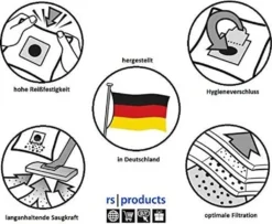 Rs-products I 20x Staubsaugerbeutel Kompatibel Zur NILFISK ATTIX 3 Baureihe: ATTIX 30-01, ATTIX 30-2M, ATTIX 30-11, ATTIX 30-21, ATTIX 33-2H, ATTIX 350-01, ATTIX 360 -Haushaltswaren Store 441b28260c4d66eba91095ce117165bf