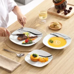 VEWEET, Tafelservice 'Teresa' Aus Porzellan, 36-teilig Geschirrset, Kombiservice Mit Dessertteller, Speiseteller Und Suppenteller 13 VEWEET, Tafelservice 'Teresa' Aus Porzellan, 36-teilig Geschirrset, Kombiservice Mit Dessertteller, Speiseteller Und Suppenteller -Haushaltswaren Store 4476b60d24828eeaafd549ccc0a16d8d