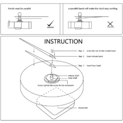 3D DIY Groß Zeiger Wanduhr Metall Für Wohnzimmer Büro Küchen Esszimmer Schlafzimmer, Durchmesser -Haushaltswaren Store 45883d6b9171f44fc689077d80a71376
