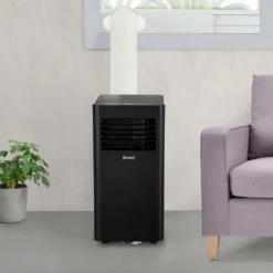 Mobiles Klimagerät Mit ökologischem Kühlmittel Klimaanlage 2600W 3-in-1 Luftkühler Ventilator Entfeuchter 9000 BTU Schwarz/Weiß -Haushaltswaren Store 4606d9e77355017e92b7ce036c4c3acf