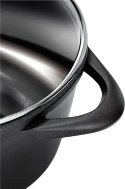 Smile MGK-12 Kochtopf, Geschmiedetes Aluminium, Schwarz -Haushaltswaren Store 4622db359942ebc3c155a5988043f5ea