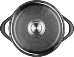 Smile MGK-12 Kochtopf, Geschmiedetes Aluminium, Schwarz -Haushaltswaren Store 46be0fffacebb903ee2fdc2e184a5671