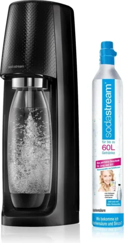 Sodastream Wassersprudler EASY Incl. PET-Flasche 1 L Und 1 Co²-Kohlensäurezylinder, Schwarz -Haushaltswaren Store 4746272c4245d5d9bc31a3cda4eabb61