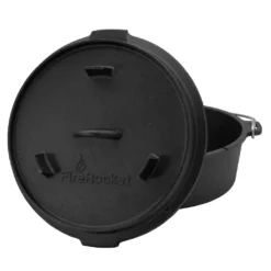 FireRocket Dutch Oven 6qt 5,5L Ohne Füße Premium Gusseisen Schmortopf Gusstopf Feuertopf Bräter Eingebrannt Niederländischer Kochtopf Verschiedene Größen -Haushaltswaren Store 480a072c39bd11579483e5c00005a325
