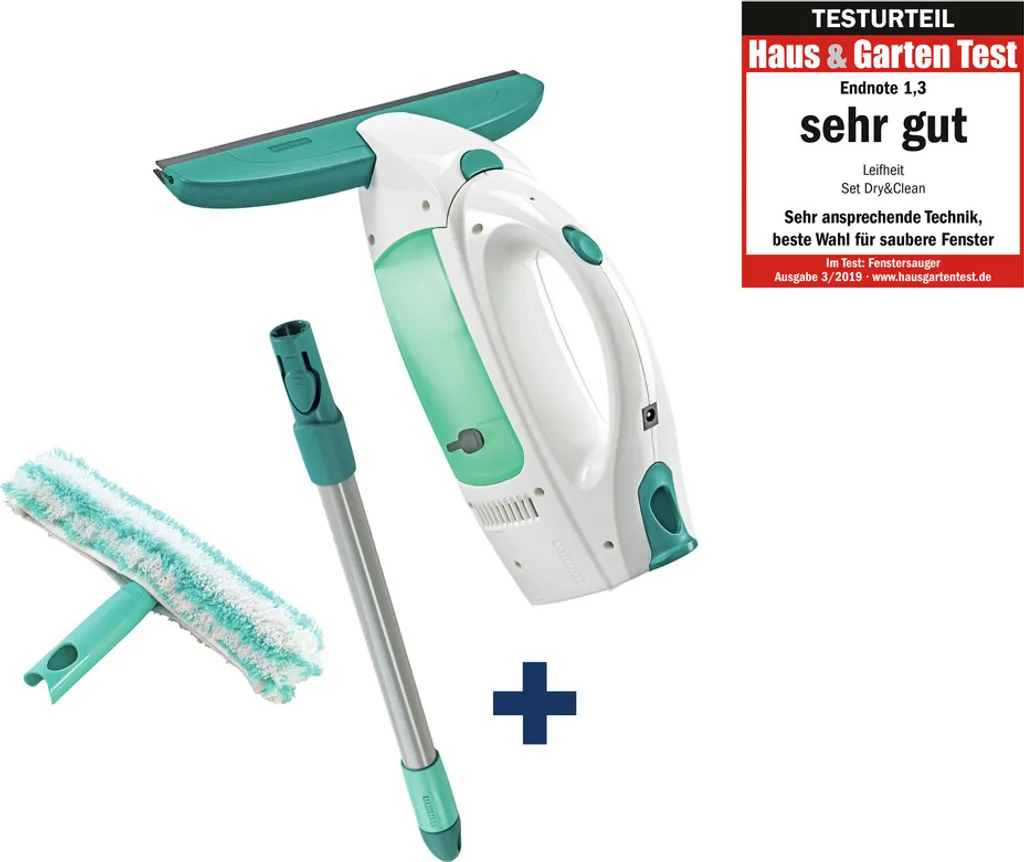 Leifheit Set Fenstersauger Dry & Clean Mit Stiel Und Einwascher 4 Leifheit Set Fenstersauger Dry & Clean Mit Stiel Und Einwascher – Bild 2