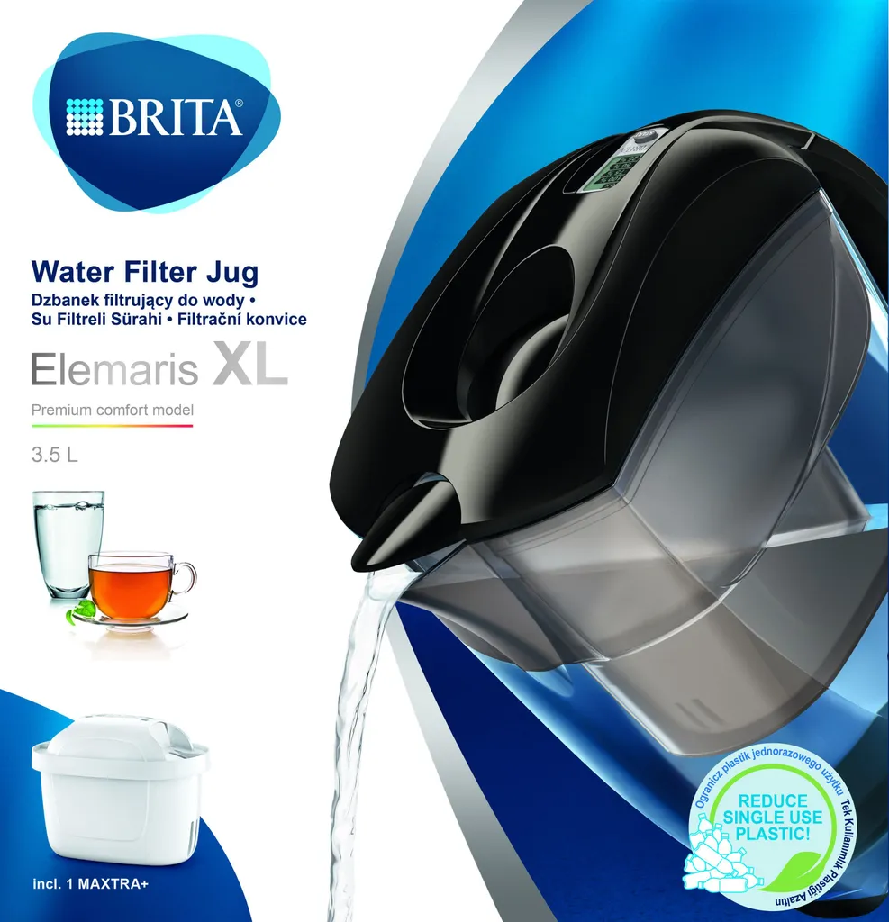 Brita Elemaris XL 3,5 Liter Schwarz Tischwasserfilter 6 Brita Elemaris XL 3,5 Liter Schwarz Tischwasserfilter – Bild 4