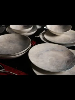 Hermia Concept, Erika,(24 Stücke), Abendessen , Mehrfarbig, 100% Porzellan -Haushaltswaren Store 49549b03cf38cf6a3edaf6ebb683543f