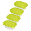 ROTHO 4er Set Kühlschrankdose SUNSHINE 0,5 Liter, Farbe:Grün