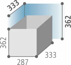 EKOTECH Abfallsammler Aladin, 2fach Trennung, 40 Cm Schrankbreite -Haushaltswaren Store 49eab389139f26d208fca8174ce36d00