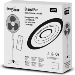 Standventilator Mit Fernbedienung 40 Watt 3 Geschwindigkeitsstufen 40cm Niedriger Oszillation Bodenventilator Windmaschine 7,5h Timer Schwarz -Haushaltswaren Store 4a7afab853940672225929ce4647ffa5