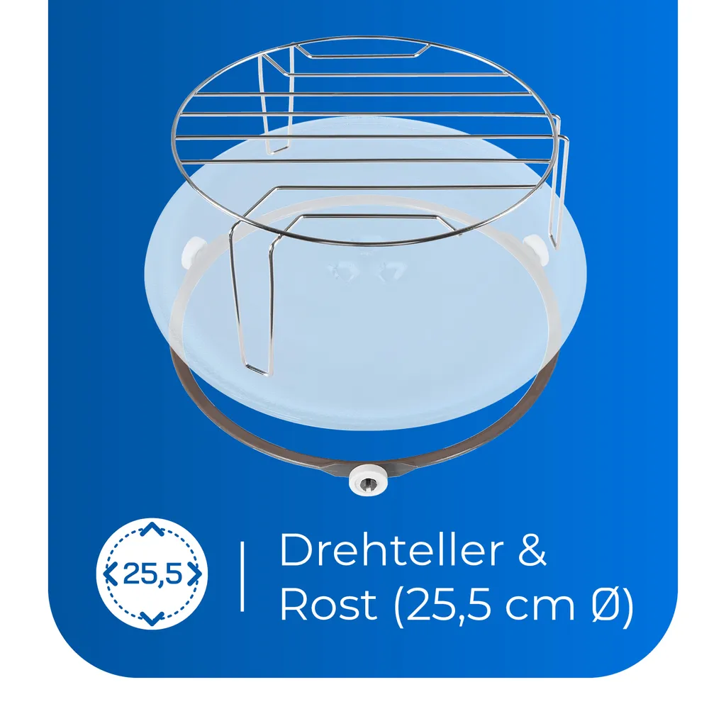 Exquisit Mikrowelle RMW720-3GDIG Creme | 20 Liter Nutzinhalt | 1000 Watt | Creme 6 Exquisit Mikrowelle RMW720-3GDIG Creme | 20 Liter Nutzinhalt | 1000 Watt | Creme – Bild 4