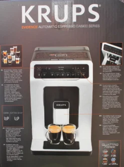 Krups EA891D Evidence Kaffeevollautomat - 2,3L, OLED-Bedienfeld Mit Touchcreen, Edelstahl-Kegelmahlwerk 1450W, Metall -Haushaltswaren Store 4bc3b6cd1f7a795f518bfd0f07a268d6