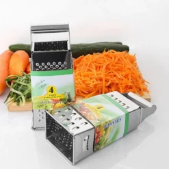 Gourmet Vierkantreibe,Reibe Edelstahl, 4 Reibeflächen, Ideal Als Kartoffelreibe, Gemüsehobel -Haushaltswaren Store 4bfadc9ace45ada18b1b15bf81228faf