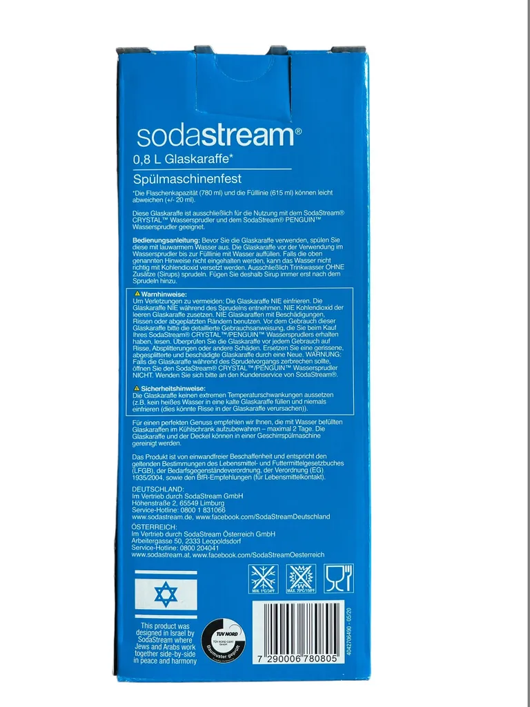 SodaStream Glaskaraffe Mit Schraubverschluss 12 SodaStream Glaskaraffe Mit Schraubverschluss – Bild 10