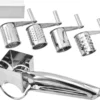Käsereibe Edelstahl, Käsereibe Mit Kurbel Gemüse Kaese Cutter Käseraspel Käsereiben Mit 4 Ersatzköpfe -Haushaltswaren Store 4c884b248d79b4486670409dc818aeee 1