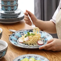 Tafelservice VEWEET, 18 Teiliges Geschirrset Aus Porzellan, AUDRIE Serie, Mit Je 6 Müslischale, Dessertteller Und Flachteller Für 6 Personen -Haushaltswaren Store 4e2a5779344459a916373fe6fe6f2808