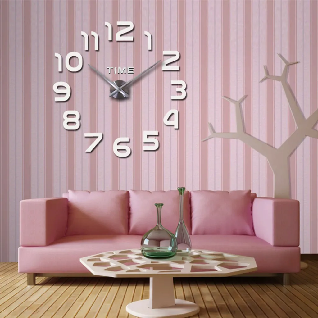 3D Wanduhren Wanduhr Groß Uhr Mute Decor Wandtattoo Modern Deko Geschenk Home Office Büro DIY Wohnwand Wohnzimmer Wand Decoration Design Schwarz Retoo 9 3D Wanduhren Wanduhr Groß Uhr Mute Decor Wandtattoo Modern Deko Geschenk Home Office Büro DIY Wohnwand Wohnzimmer Wand Decoration Design Schwarz Retoo – Bild 7