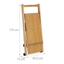 Relaxdays Küchenwagen Bambus Mit 2 Ablagen -Haushaltswaren Store 503c15484d5ddb6efea2ed4406b30db7