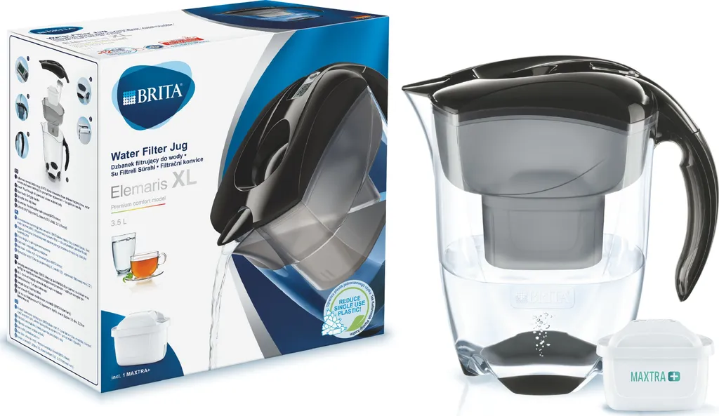 Brita Elemaris XL 3,5 Liter Schwarz Tischwasserfilter 7 Brita Elemaris XL 3,5 Liter Schwarz Tischwasserfilter – Bild 5
