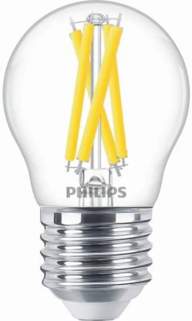 Philips LED Lampe Ersetzt 40 W, E27 Tropfenform P45, Klar, Warmweiß, 475 Lumen, Dimmbar, 1er Pack 6 Philips LED Lampe Ersetzt 40 W, E27 Tropfenform P45, Klar, Warmweiß, 475 Lumen, Dimmbar, 1er Pack – Bild 4