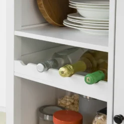 SoBuy FKW104-W Küchenwagen Servierwagen Rollwagen Mit Tür, Flaschenablage Und Schublade Weiß BHT Ca.: 80x93x40cm -Haushaltswaren Store 51d83adc90bf61397499fab1aea7c104