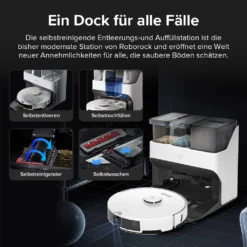 Roborock S7 Pro Ultra 5100Pa Staubsauger Roboter Mit Selbstwaschend/Selbstnachfüllend/Selbstentleerend/Selbstreinigend Dock,(Upgrade Von Roborock S7,VS S7 Maxv Ultra) -Haushaltswaren Store 51da673cf92d02cc85c5632e36c7139b