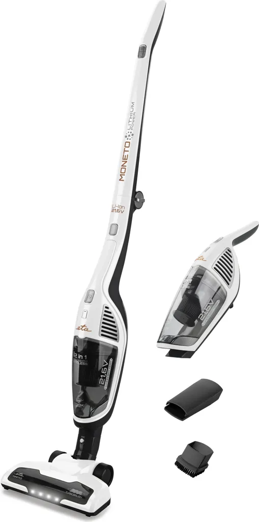 ETA MONETO-LI ION ETA644990000 Leistungsstarker 2-in-1-Stiel- Und Handstaubsauger, Betriebszeit Von Bis Zu 55 Minuten, HEPA-Filter, LED-Beleuchtung, 21,6 V Li-Ion-Akku 3 ETA MONETO-LI ION ETA644990000 Leistungsstarker 2-in-1-Stiel- Und Handstaubsauger, Betriebszeit Von Bis Zu 55 Minuten, HEPA-Filter, LED-Beleuchtung, 21,6 V Li-Ion-Akku