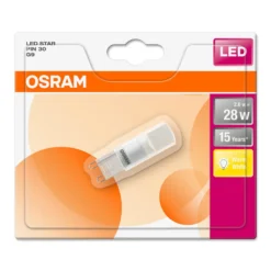 2 X Osram LED Leuchtmittel Stiftsockellampe 2,6W = 30W G9 Matt 290lm Warmweiß 2700K 15 2 X Osram LED Leuchtmittel Stiftsockellampe 2,6W = 30W G9 Matt 290lm Warmweiß 2700K -Haushaltswaren Store 52ee86374972f57bf64eac58cd73bbb9