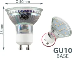LED Leuchtmittel GU10 Energiespar-Lampe 3 Watt Glüh-Birne, Ersetzt 35 W Halogen -Haushaltswaren Store 531dca140a919fb101d3a1af98d3d7b2