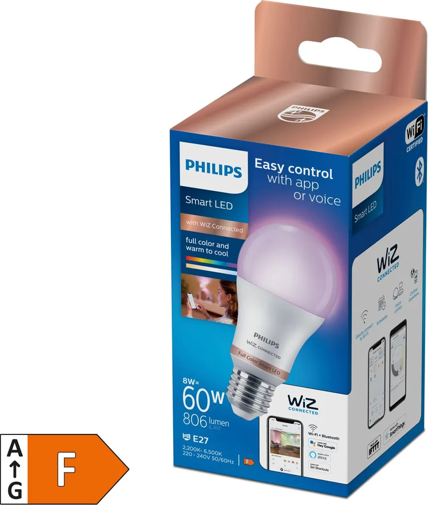 Philips Smart LED Leuchtmittel Tunable White & Color A60 E27 Birne 8 W 8 Philips Smart LED Leuchtmittel Tunable White & Color A60 E27 Birne 8 W – Bild 6