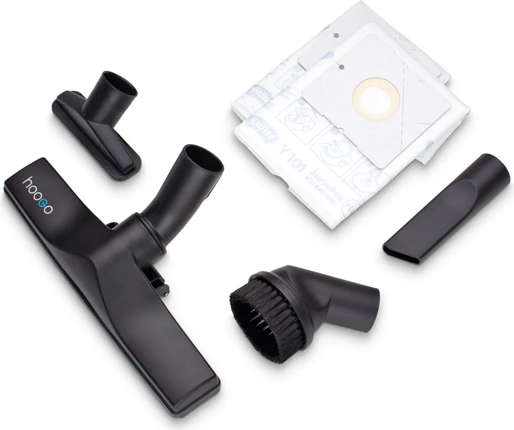 HooGo B3+ Bodenstaubsauger 3 Liter Mit Beutel Inkl. Parkett-, Polster- Und Fugendüse, Möbelbürste, 11m Aktionsradius, HEPA14 Filter, Allergikertauglich 6 HooGo B3+ Bodenstaubsauger 3 Liter Mit Beutel Inkl. Parkett-, Polster- Und Fugendüse, Möbelbürste, 11m Aktionsradius, HEPA14 Filter, Allergikertauglich – Bild 4