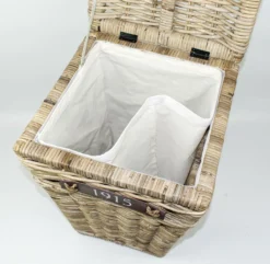 Korb Kubu Grau Rattan Wäschekorb Wäschesammler Wäschetrommel Mit Entnehmbarer Tasche -Haushaltswaren Store 57430e52b575a442d95856fc721f3c09