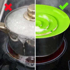 2x Oramics Überkochschutz Aus Silikon Für Töpfe Zwischen Ø 15-25 Cm – Topfdeckel Spritzschutz Überlaufschutz Verhindert überkochen Und Spritzen Von Flüssigkeiten Und Schütz Ihren Herd -Haushaltswaren Store 57b8890eebae279748bf541e0e1dcabe