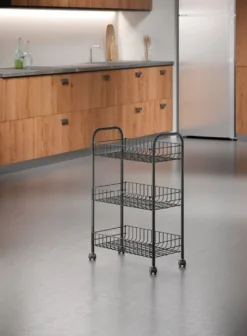 3 Etagen Allzweckwagen Rollwagen Regalwagen Küchenwagen Etagenwagen Barwagen -Haushaltswaren Store 57f77701e11d06e5ad9116c7c8759bb0