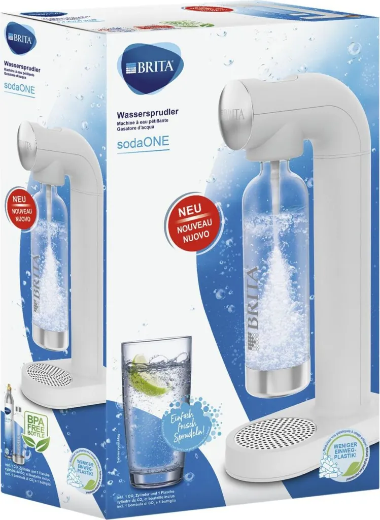 Brita SodaOne Weiß Wassersprudler Set 8 Brita SodaOne Weiß Wassersprudler Set – Bild 6
