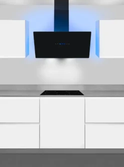 Exquisit Dunstabzugshaube KFD 817-2L Schwarz | Touch-Control | Metallfettfilter | 3 Leistungsstufen | LED-Beleuchtung -Haushaltswaren Store 5a4ba0aee0780091d47e925464a2c591